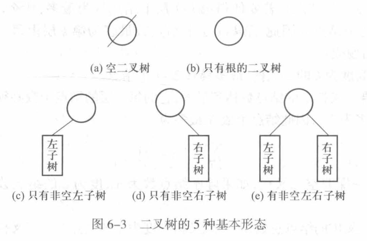 二叉树的5种基本形态