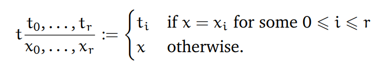 变量替换