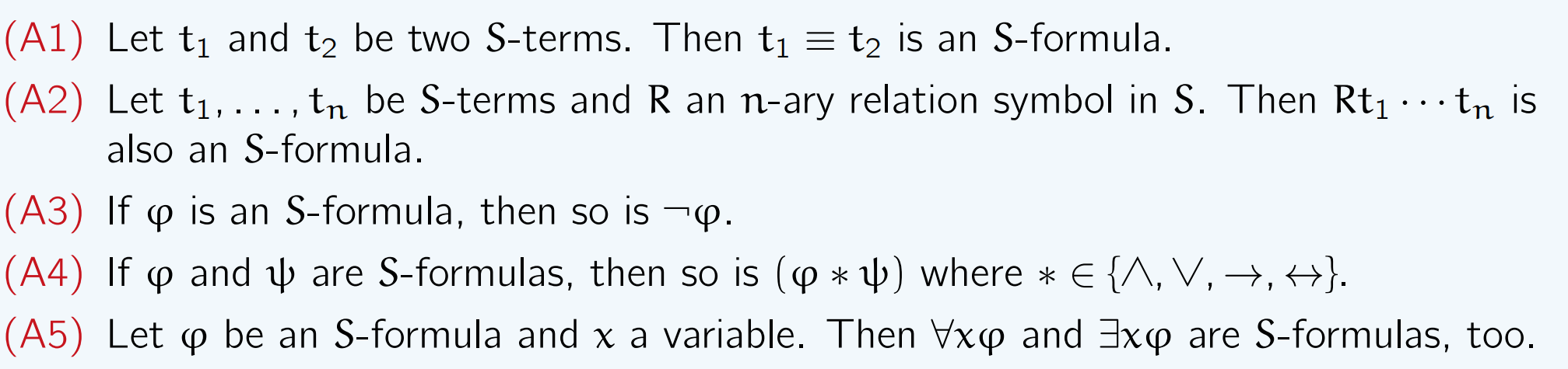Formula Rules