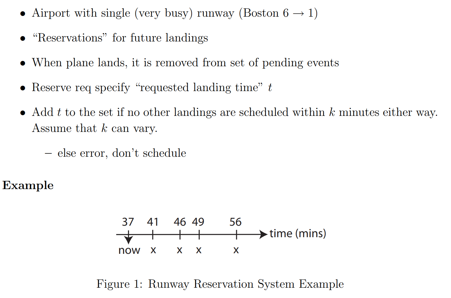 Runway Reservation System